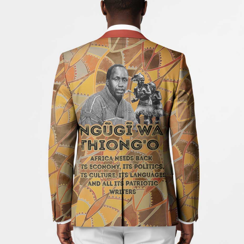 Ngugi wa Thiong O Blazer African Literary Icon Portrait Cultural Revival - African Pride