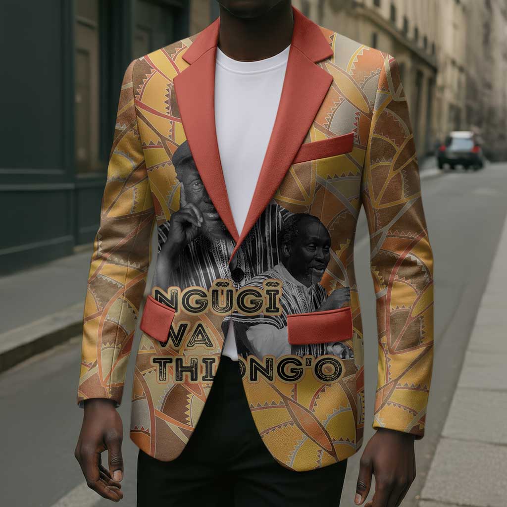 Ngugi wa Thiong O Blazer African Literary Icon Portrait Cultural Revival - African Pride