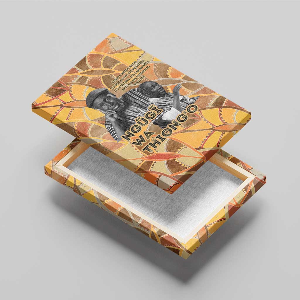 Ngugi wa Thiong O Canvas Wall Art African Literary Icon Portrait Cultural Revival - African Pride