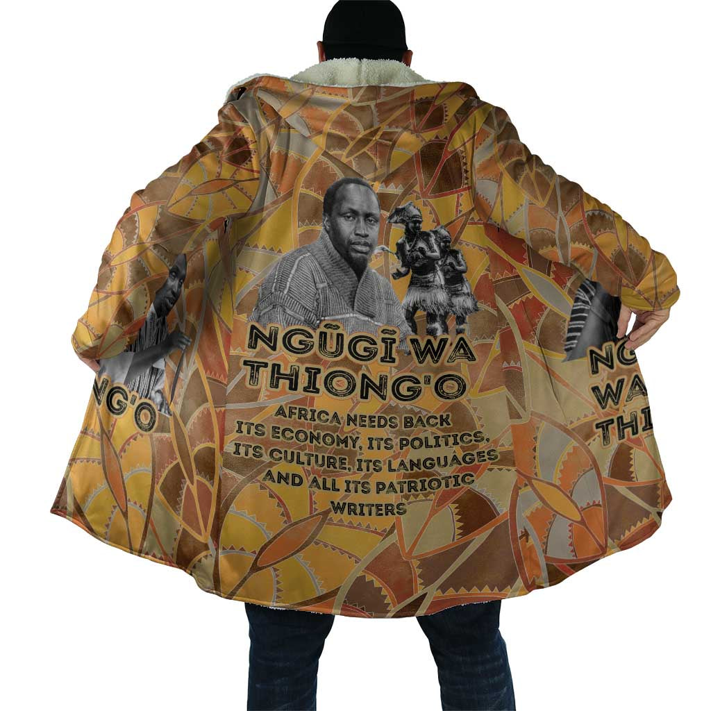 Ngugi wa Thiong O Cloak African Literary Icon Portrait Cultural Revival - African Pride