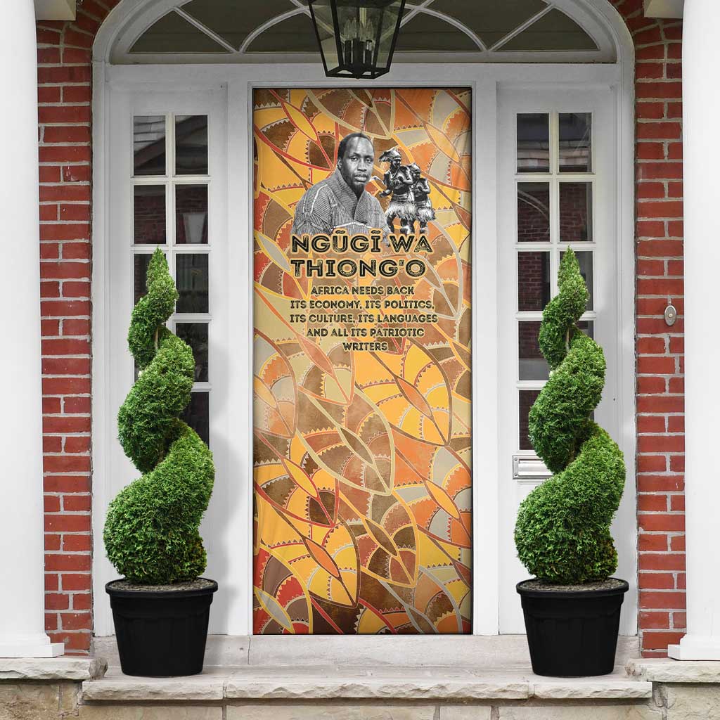 Ngugi wa Thiong O Door Cover African Literary Icon Portrait Cultural Revival - African Pride