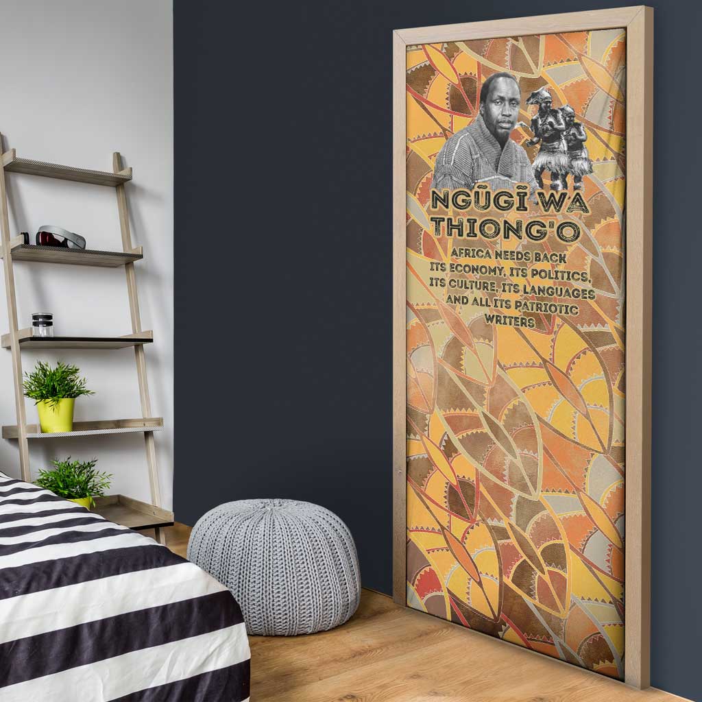Ngugi wa Thiong O Door Cover African Literary Icon Portrait Cultural Revival - African Pride