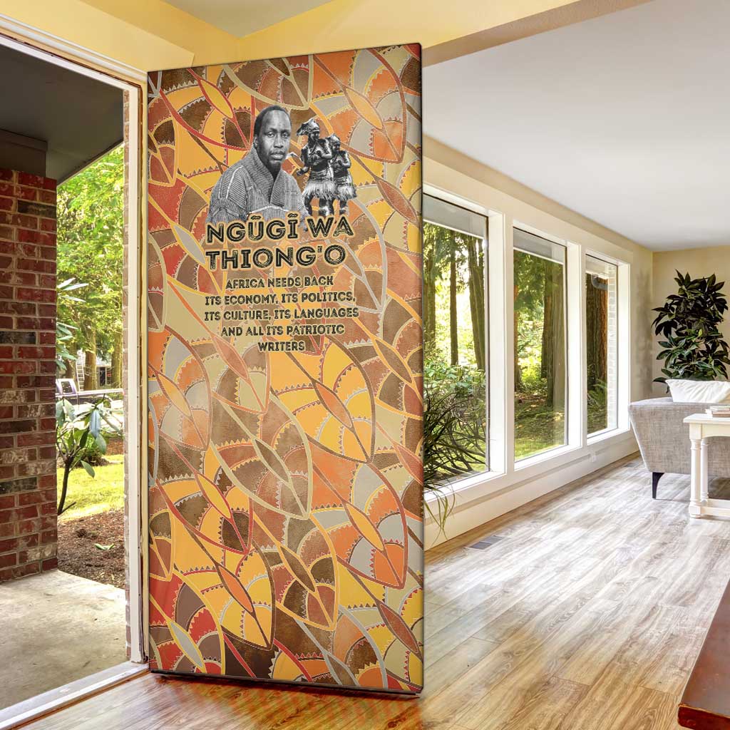 Ngugi wa Thiong O Door Cover African Literary Icon Portrait Cultural Revival - African Pride