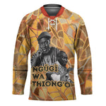 Ngugi wa Thiong O Hockey Jersey African Literary Icon Portrait Cultural Revival - African Pride