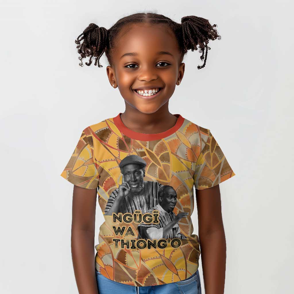 Ngugi wa Thiong O Kid T shirt African Literary Icon Portrait Cultural Revival - African Pride