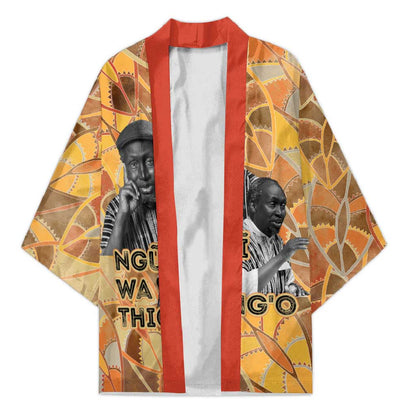Ngugi wa Thiong O Kimono African Literary Icon Portrait Cultural Revival - African Pride