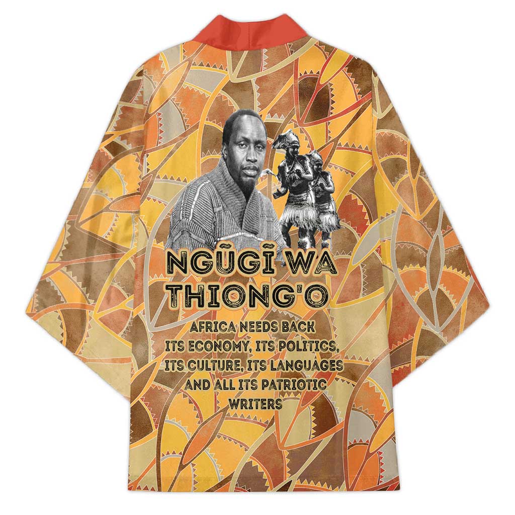 Ngugi wa Thiong O Kimono African Literary Icon Portrait Cultural Revival - African Pride