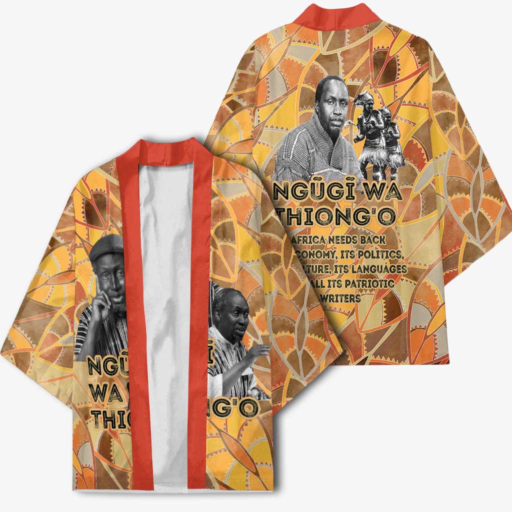 Ngugi wa Thiong O Kimono African Literary Icon Portrait Cultural Revival - African Pride