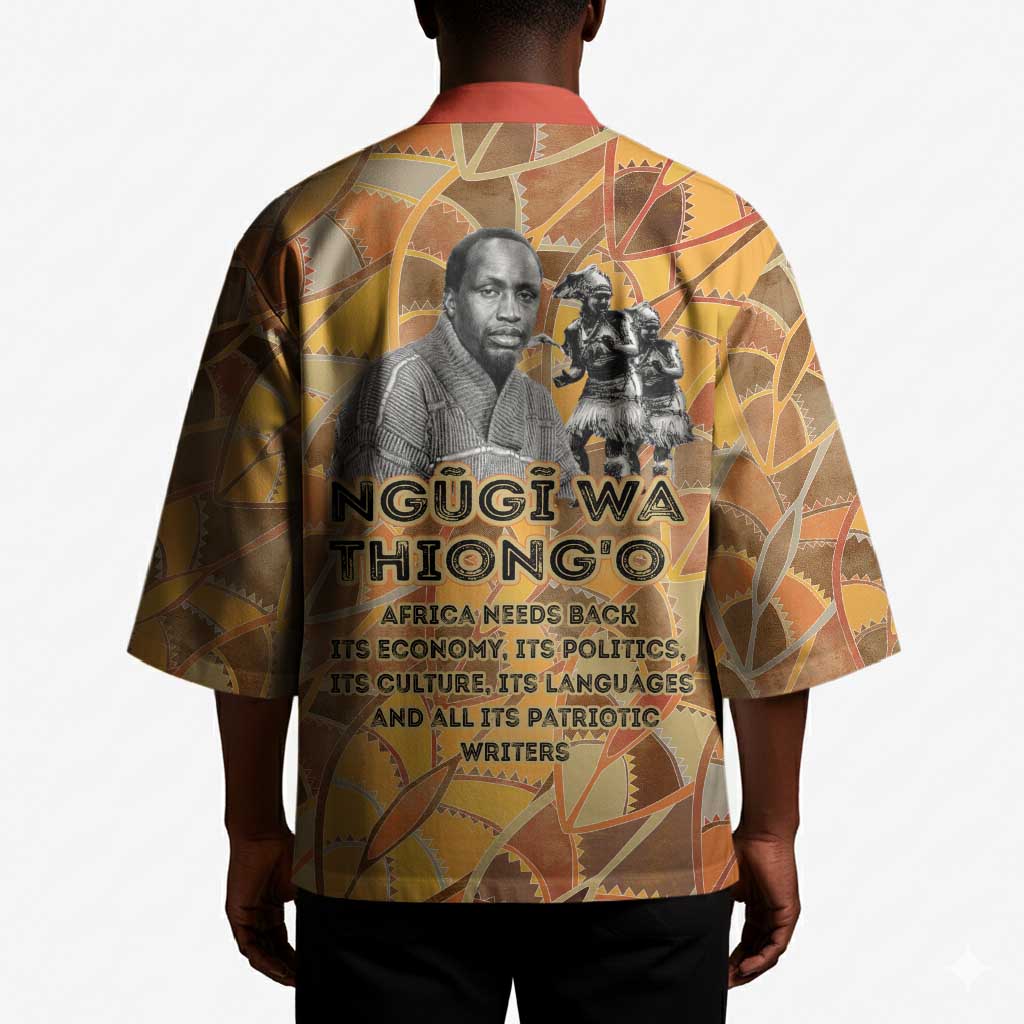 Ngugi wa Thiong O Kimono African Literary Icon Portrait Cultural Revival - African Pride