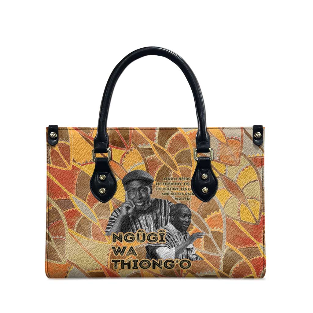 Ngugi wa Thiong O Leather Bag African Literary Icon Portrait Cultural Revival - African Pride