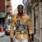 Ngugi wa Thiong O Long Sleeve Button Shirt African Literary Icon Portrait Cultural Revival - African Pride