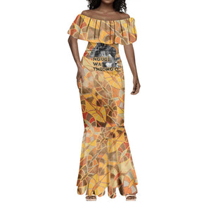 Ngugi wa Thiong O Mermaid Dress African Literary Icon Portrait Cultural Revival - African Pride