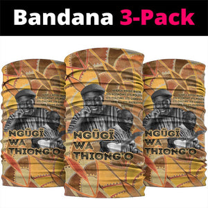 Ngugi wa Thiong O Neck Gaiter African Literary Icon Portrait Cultural Revival - African Pride