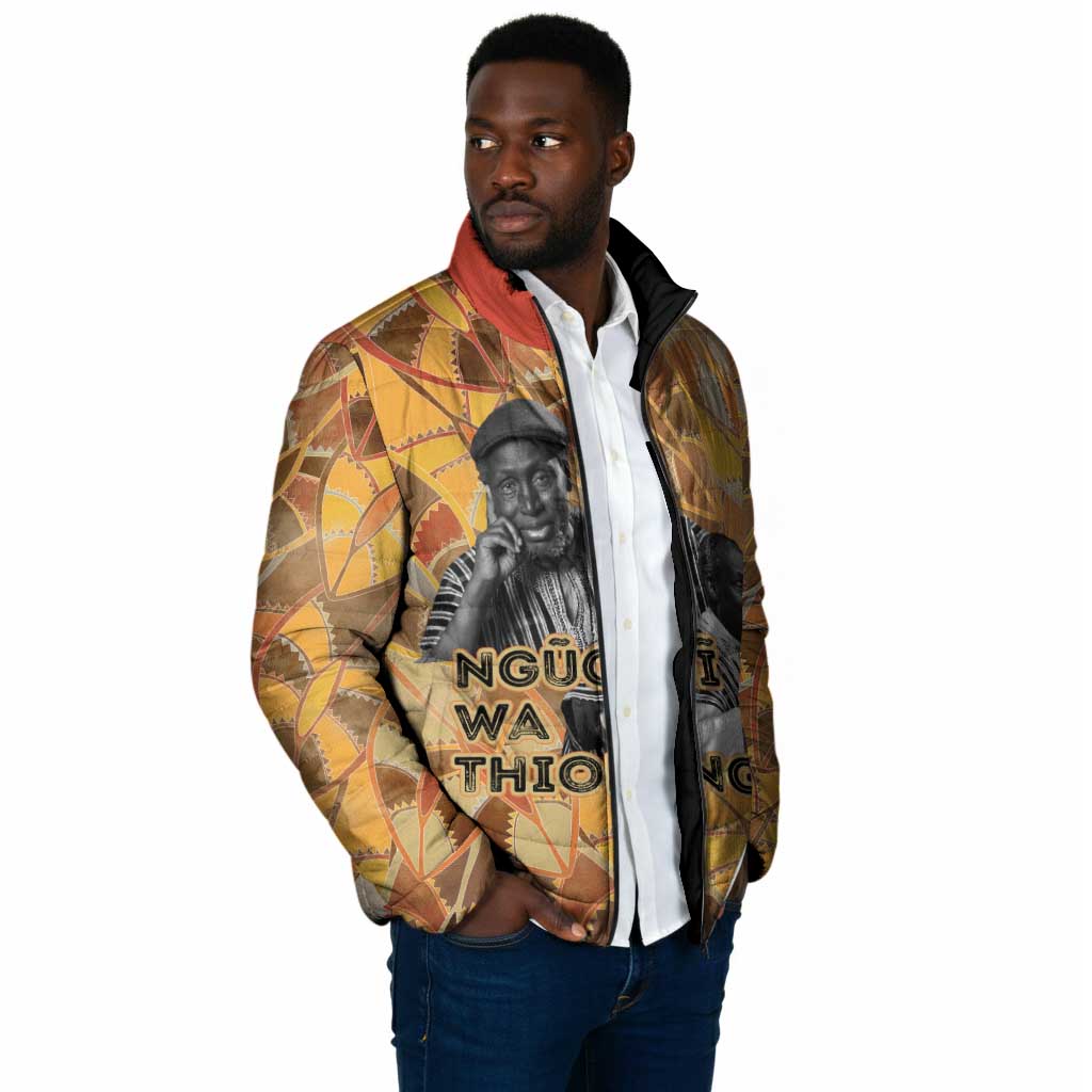 Ngugi wa Thiong O Padded Jacket African Literary Icon Portrait Cultural Revival - African Pride