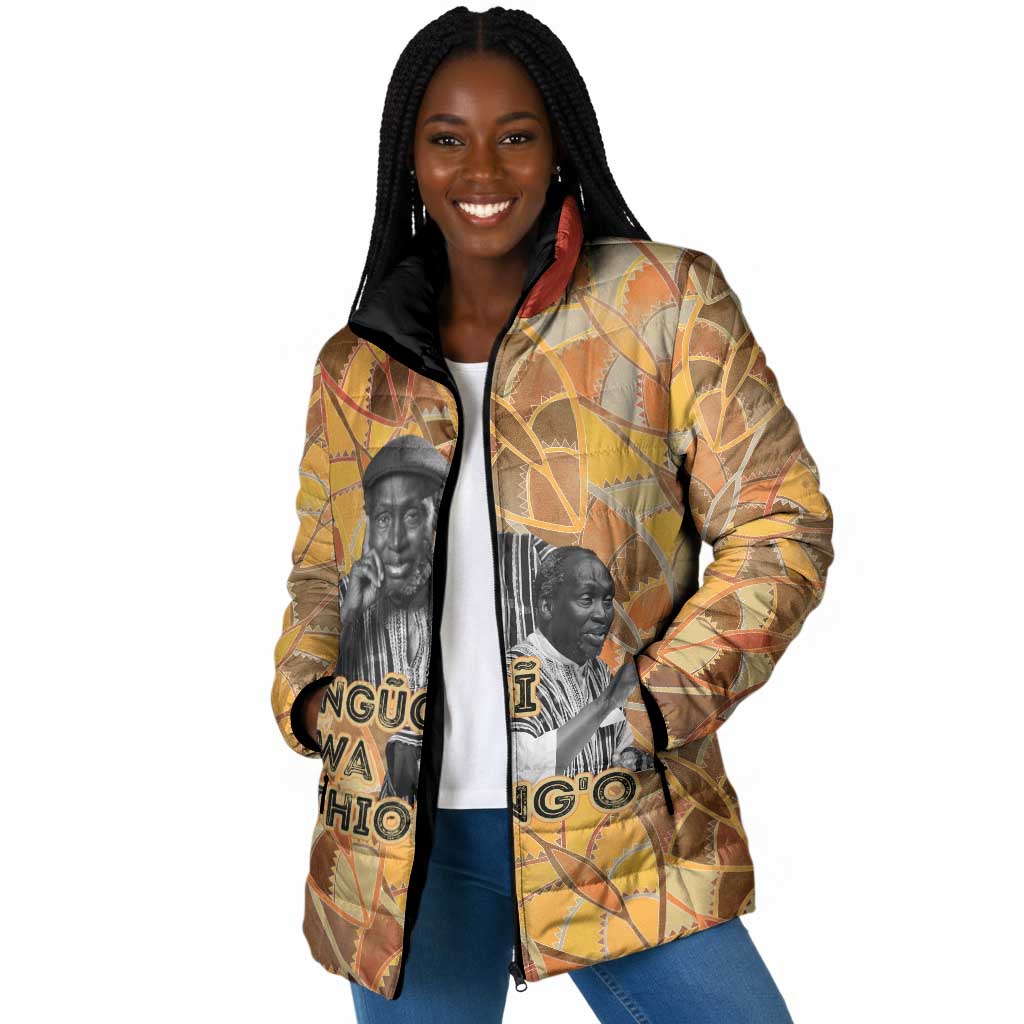 Ngugi wa Thiong O Padded Jacket African Literary Icon Portrait Cultural Revival - African Pride