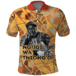 Ngugi wa Thiong O Polo Shirt African Literary Icon Portrait Cultural Revival - African Pride