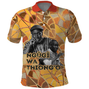 Ngugi wa Thiong O Polo Shirt African Literary Icon Portrait Cultural Revival - African Pride