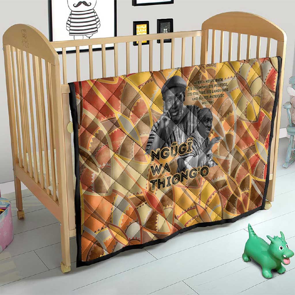 Ngugi wa Thiong O Quilt African Literary Icon Portrait Cultural Revival - African Pride