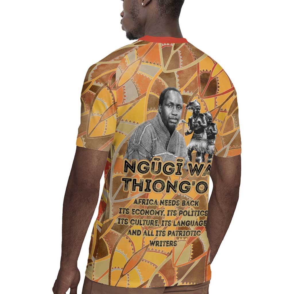 Ngugi wa Thiong O Rugby Jersey African Literary Icon Portrait Cultural Revival - African Pride