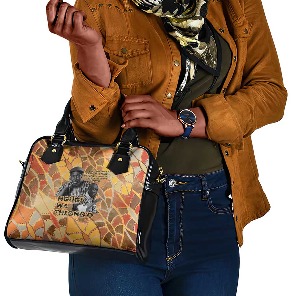 Ngugi wa Thiong O Shoulder Handbag African Literary Icon Portrait Cultural Revival - African Pride