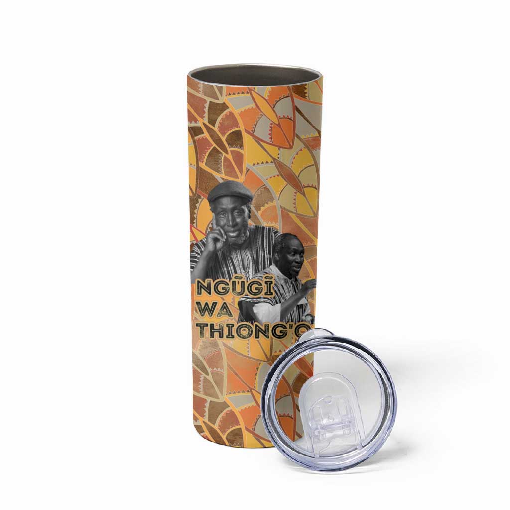Ngugi wa Thiong O Skinny Tumbler African Literary Icon Portrait Cultural Revival - African Pride
