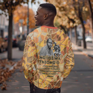 Ngugi wa Thiong O Sweatshirt African Literary Icon Portrait Cultural Revival - African Pride