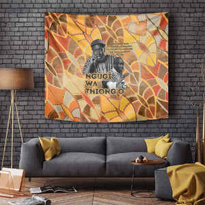 Ngugi wa Thiong O Tapestry African Literary Icon Portrait Cultural Revival - African Pride