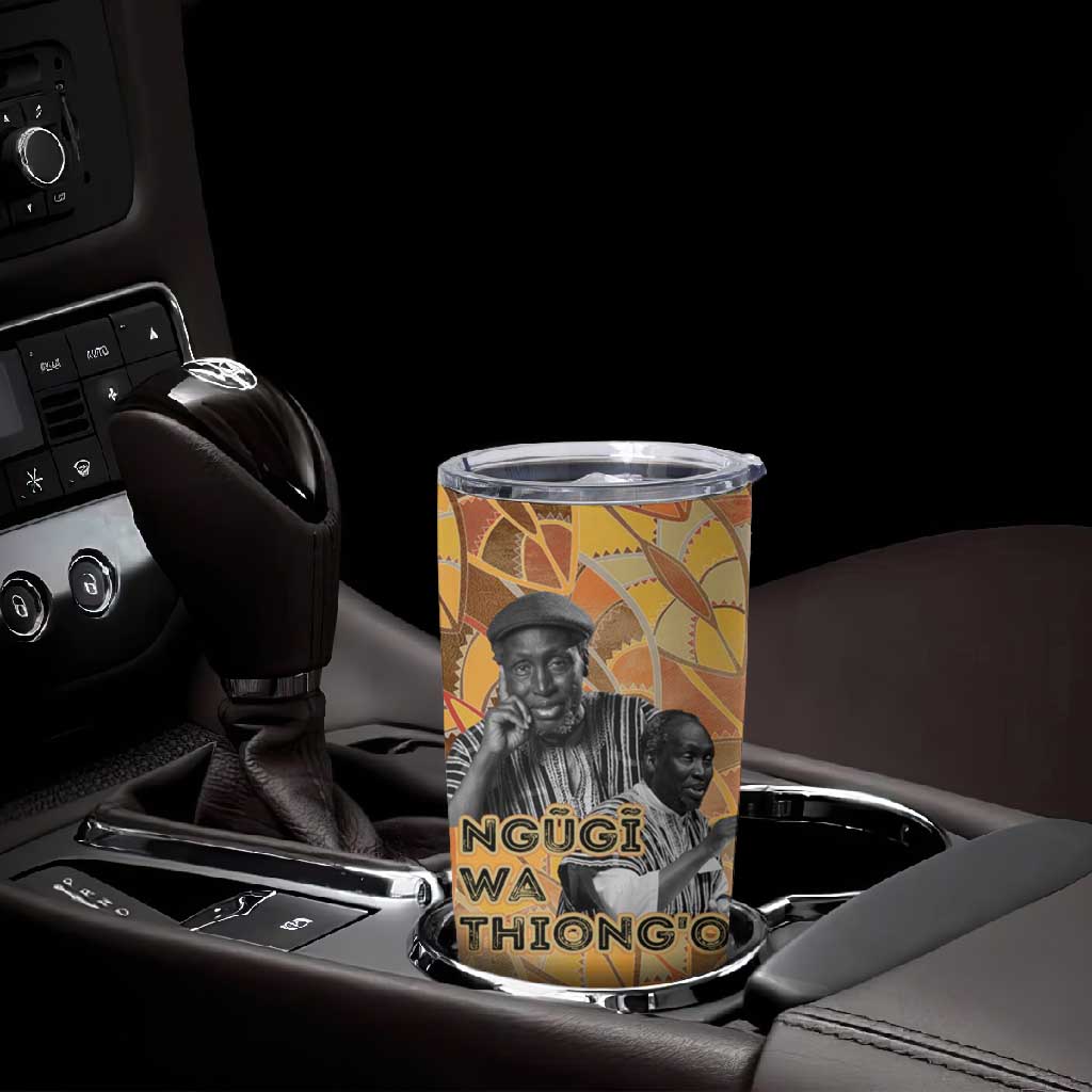 Ngugi wa Thiong O Tumbler Cup African Literary Icon Portrait Cultural Revival - African Pride