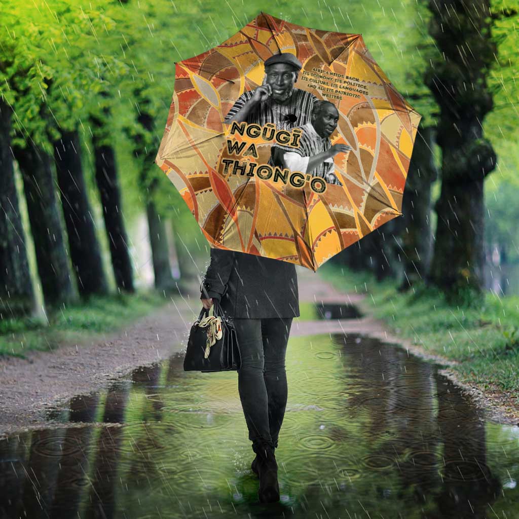 Ngugi wa Thiong O Umbrella African Literary Icon Portrait Cultural Revival - African Pride