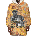 Ngugi wa Thiong O Wearable Blanket Hoodie African Literary Icon Portrait Cultural Revival - African Pride