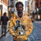 Ngugi wa Thiong O Zip Hoodie African Literary Icon Portrait Cultural Revival - African Pride