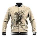 Maya Angelou Baseball Jacket I Know Why The Caged Bird Sings - African Pride