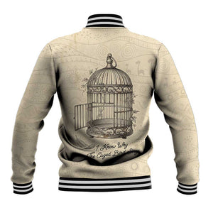 Maya Angelou Baseball Jacket I Know Why The Caged Bird Sings - African Pride
