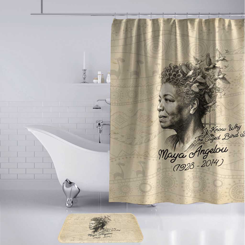 Maya Angelou Bathroom Set I Know Why The Caged Bird Sings - African Pride