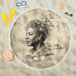Maya Angelou Beach Blanket I Know Why The Caged Bird Sings - African Pride