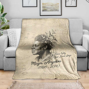 Maya Angelou Blanket I Know Why The Caged Bird Sings - African Pride