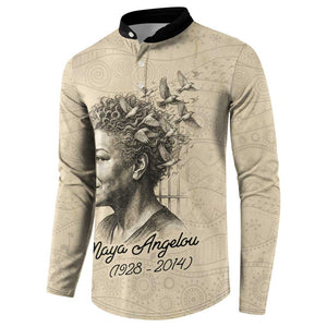 Maya Angelou Button Sweatshirt I Know Why The Caged Bird Sings