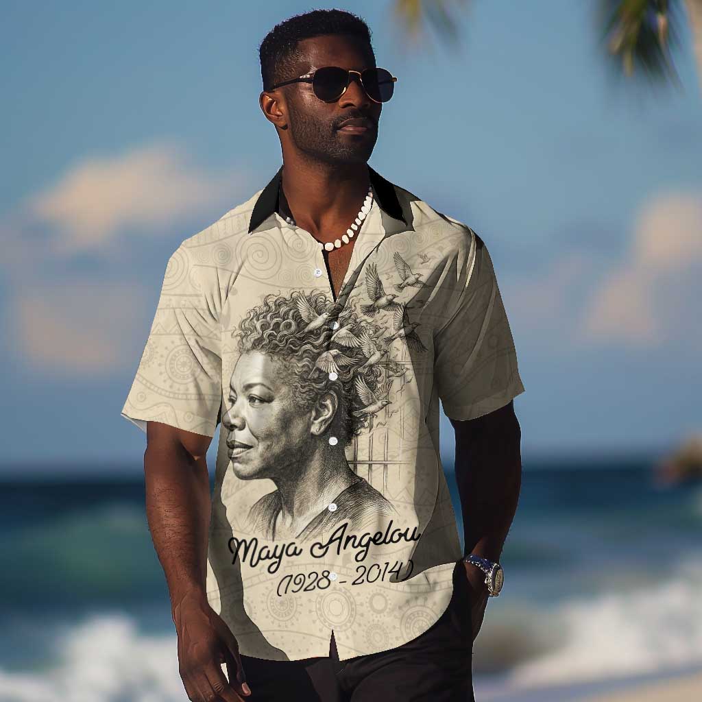 Maya Angelou Hawaiian Shirt I Know Why The Caged Bird Sings - African Pride