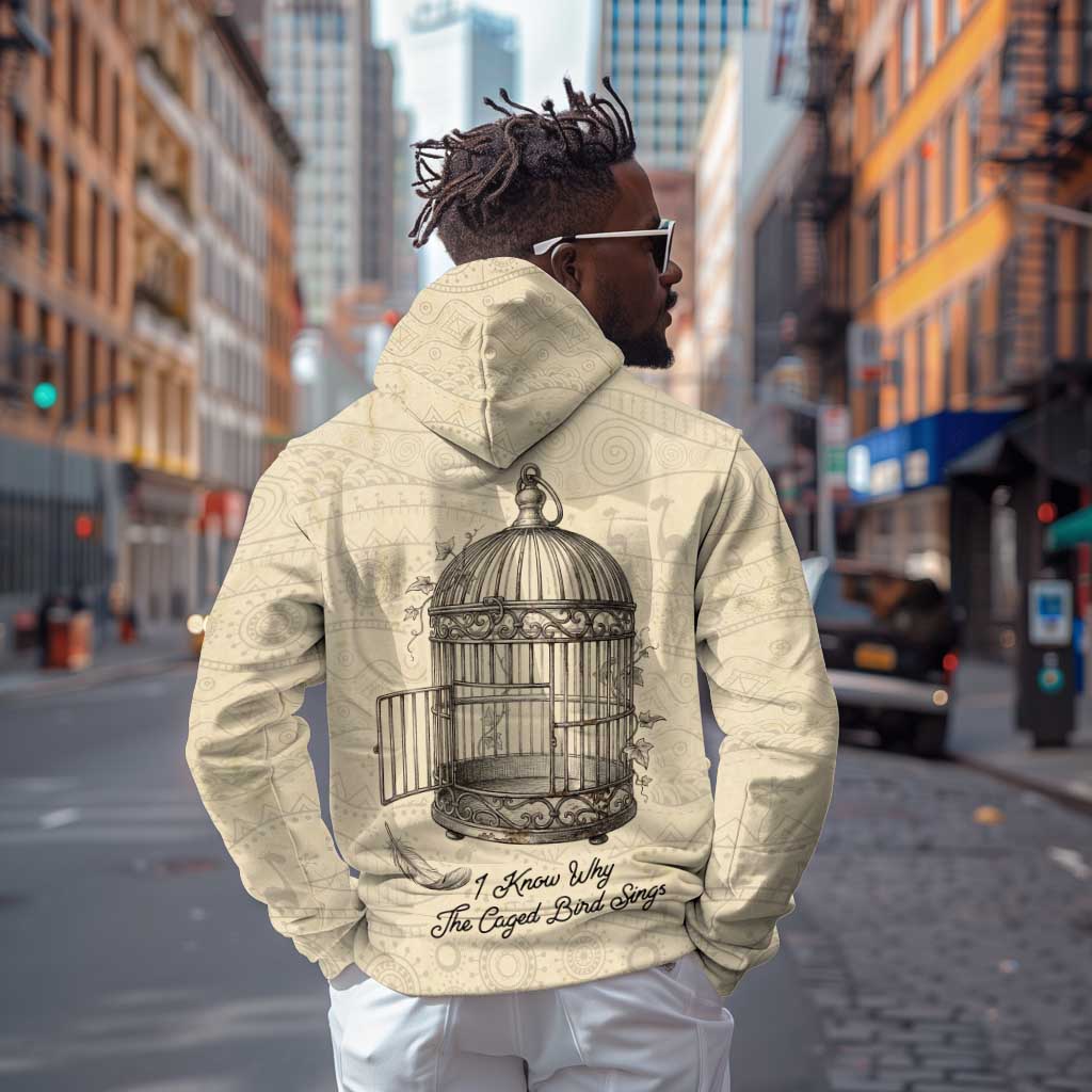 Maya Angelou Hoodie I Know Why The Caged Bird Sings - African Pride