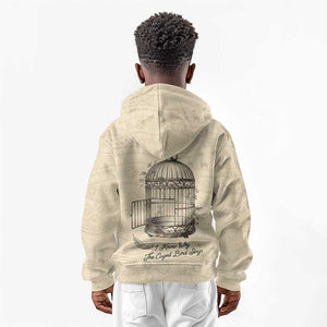 Maya Angelou Kid Hoodie I Know Why The Caged Bird Sings - African Pride