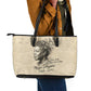Maya Angelou Leather Tote Bag I Know Why The Caged Bird Sings - African Pride