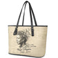 Maya Angelou Leather Tote Bag I Know Why The Caged Bird Sings - African Pride