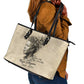 Maya Angelou Leather Tote Bag I Know Why The Caged Bird Sings - African Pride