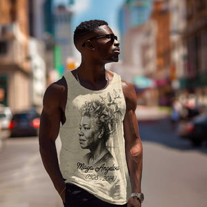 Maya Angelou Men Tank Top I Know Why The Caged Bird Sings - African Pride