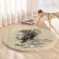 Maya Angelou Round Carpet I Know Why The Caged Bird Sings - African Pride
