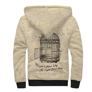 Maya Angelou Sherpa Hoodie I Know Why The Caged Bird Sings - African Pride