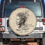 Maya Angelou Spare Tire Cover I Know Why The Caged Bird Sings - African Pride