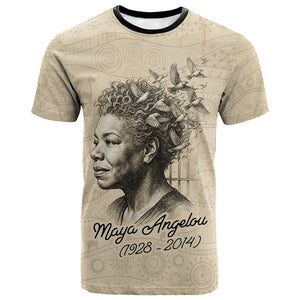 Maya Angelou T shirt I Know Why The Caged Bird Sings - African Pride