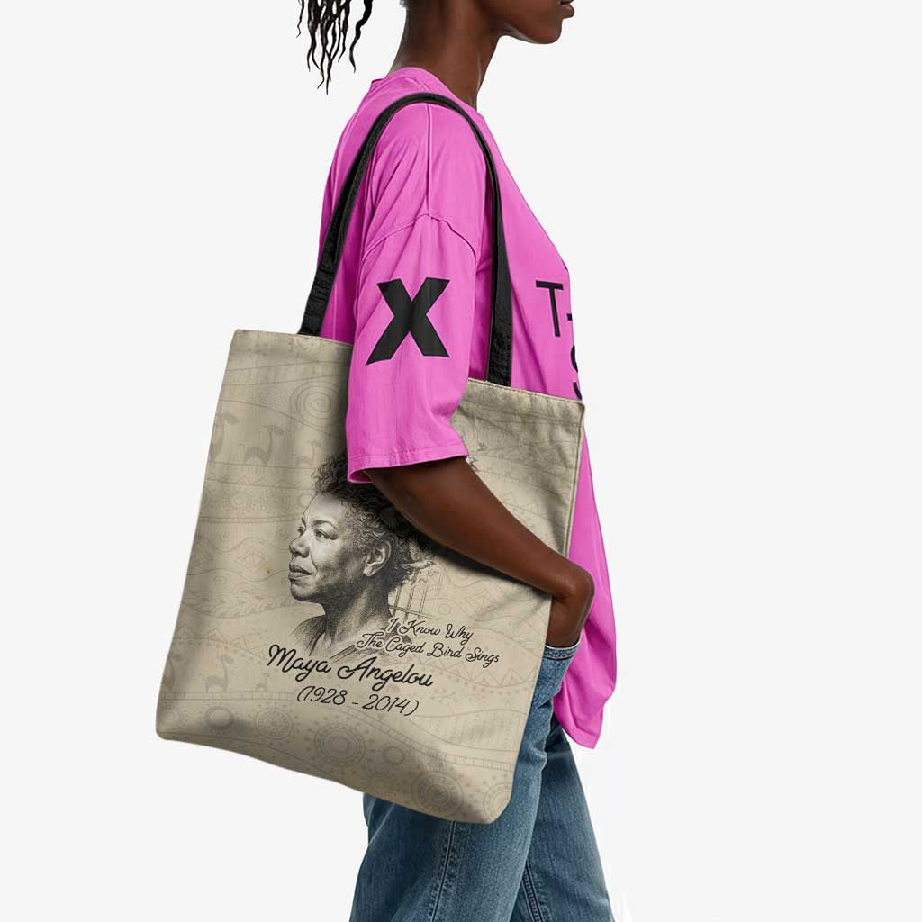 Maya Angelou Tote Bag I Know Why The Caged Bird Sings - African Pride