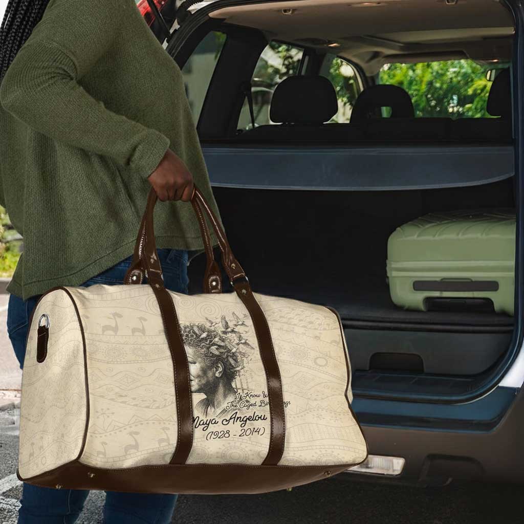 Maya Angelou Travel Bag I Know Why The Caged Bird Sings - African Pride